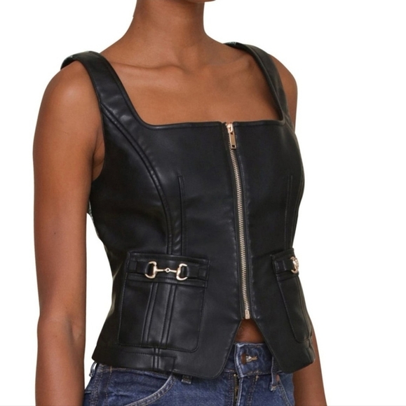 7 For All Mankind Zip Vest - Picture 4 of 9